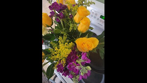 HJBBY SURPRISES UNSUSPECTING WIFE WITH TWO BOUQUETS of FLOWERS!