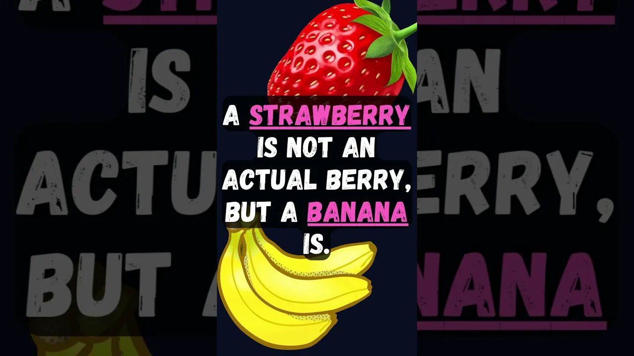 🍓Who Knew This Fact About Plants?🪴#Shorts #ShortsFact #Plants #PlantFacts #strawberry #banana #berry