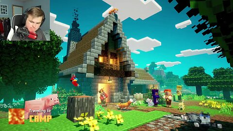Playing Minecraft Dungeons