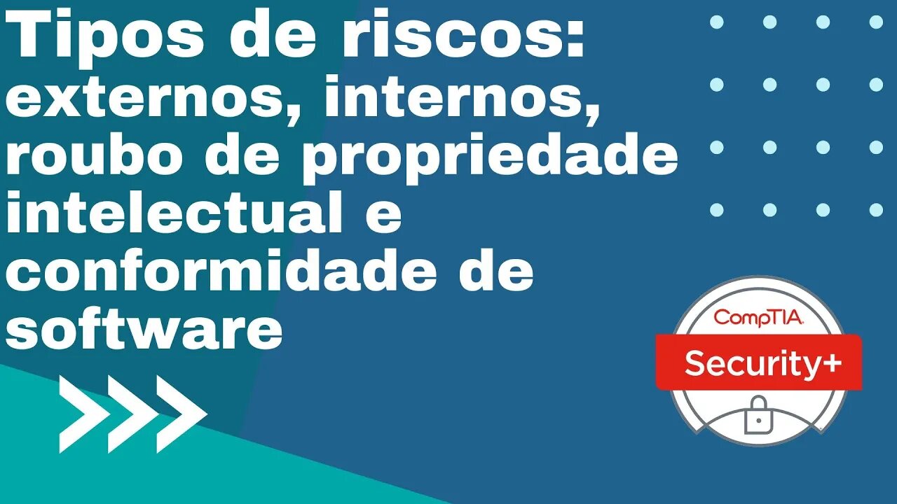 Comptia Security+ SY0-601: Domínio 5 - Item 5.4 - Parte 1 - Tipos de riscos: interno, externo..