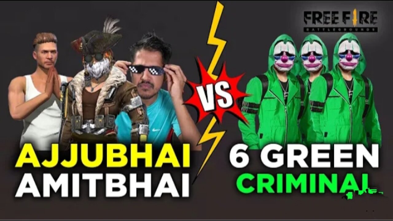 ajjubhai vs 6 Green criminal #Nob2kill