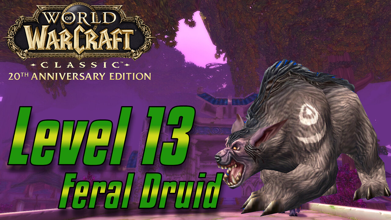 World of Warcraft: Classic Anniversary Edition | Level 13 Druid | 500 Follower Goal