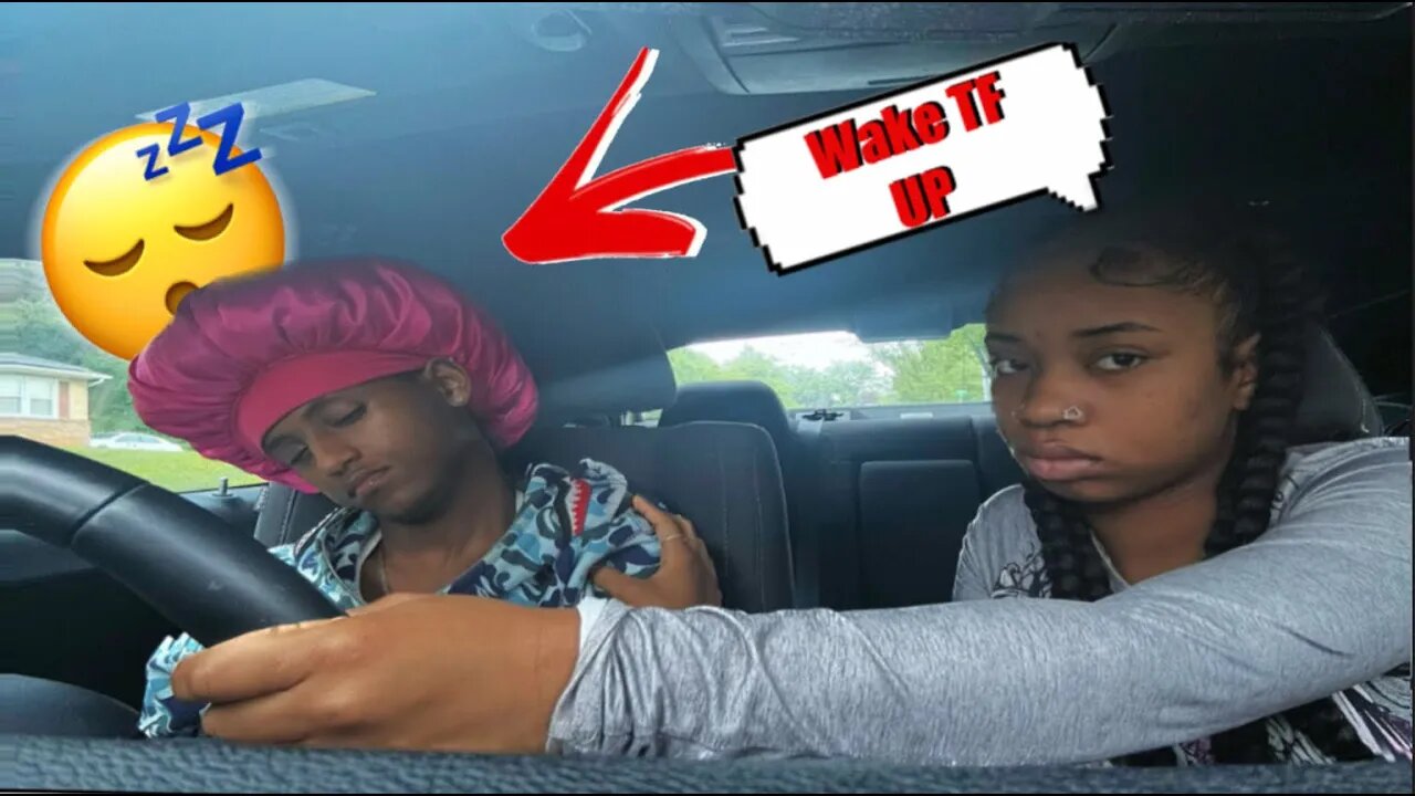 FALLING ASLEEP WHILE DRIVING PRANK ON GF! *BAD IDEA*