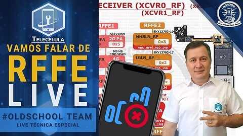 Vamos falar de RFFE - Live Abordando o Circuito de RFFE! Falhas Sinal em SmartPhones Apple iPhone!