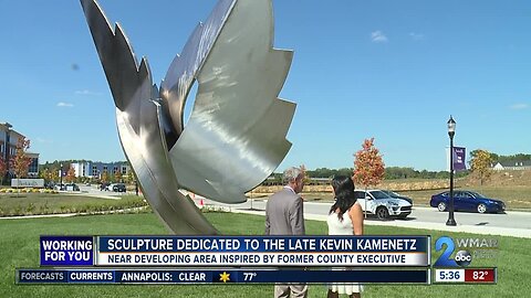 Sculpture dedicated to late Baltimore County Executive