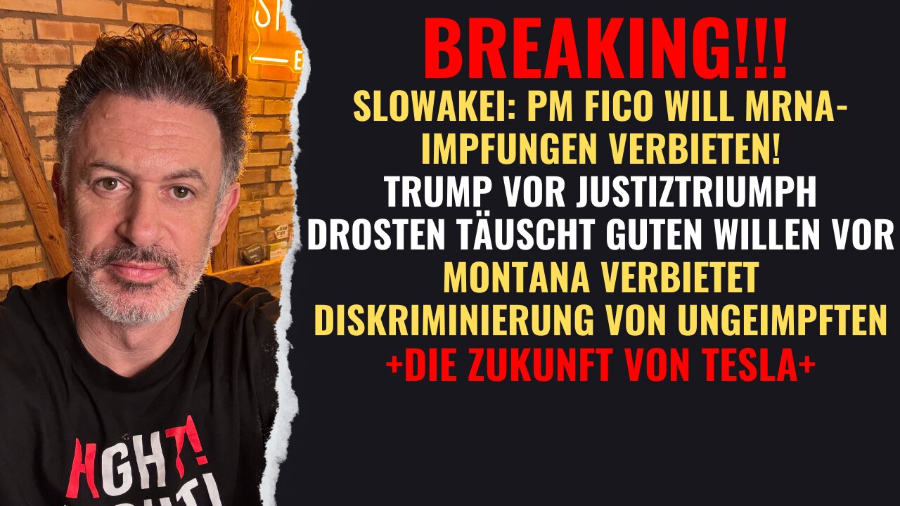 BREAKING! Slowakei vor mRNA-Impfverbot! Trump vor Justiztriumph! Montana: Good News für Ungeimpfte