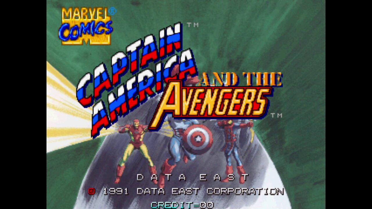 Captain America and the Avengers, Arcade Game, Data East Corporation 1991, long play