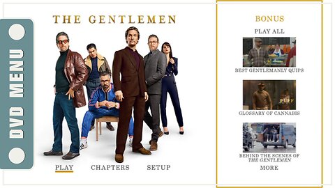 The Gentlemen - DVD Menu