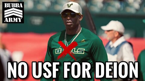 REPORT: Deion Sanders Will NOT Be Taking the USF Job - #TheBubbaArmy