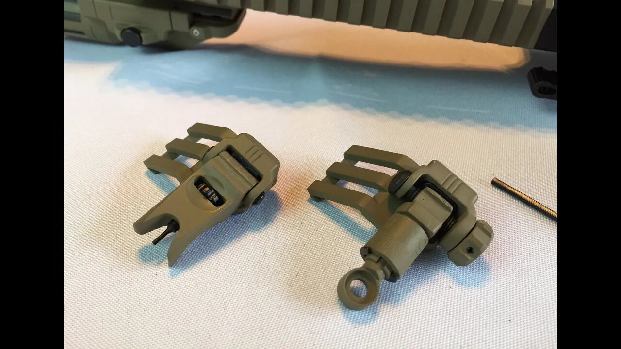 Tactical Foldable 45 Degree Offset Backup Iron Sights Review