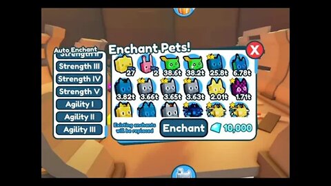 Pet simulator x afk enchantment update / Roblox