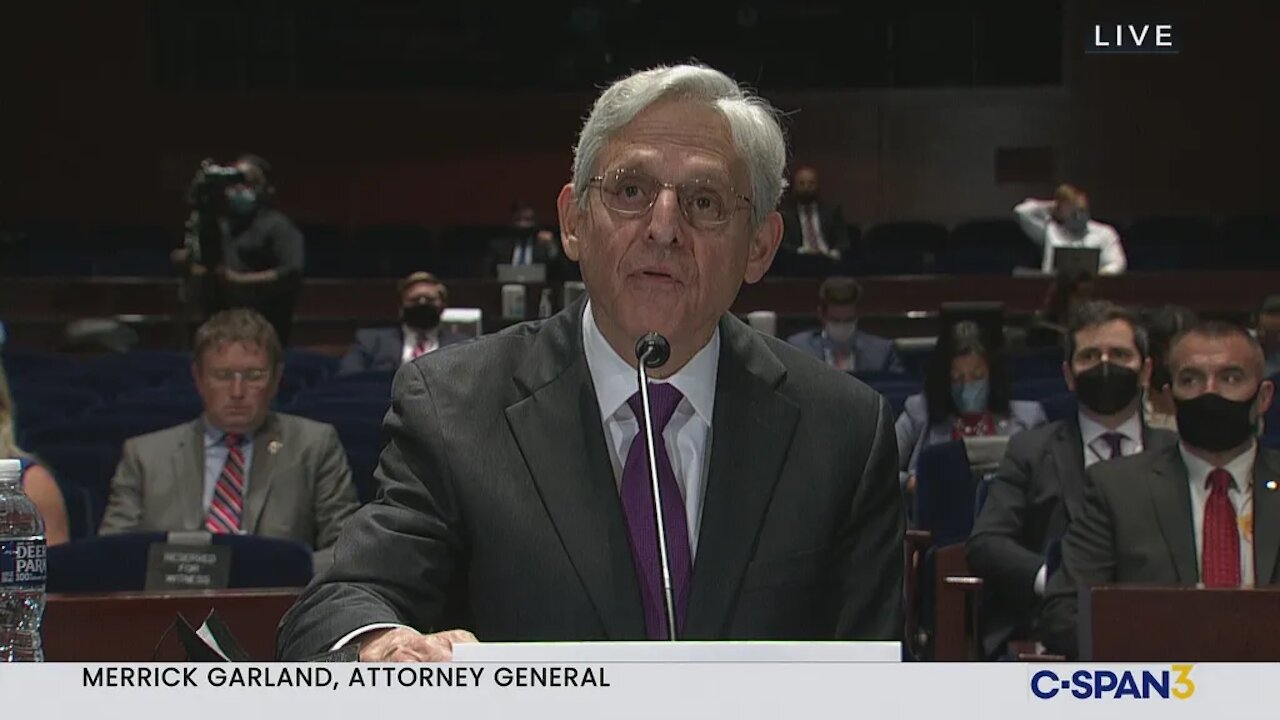 Attorney General Testifies on Justice Department Oversight Matter