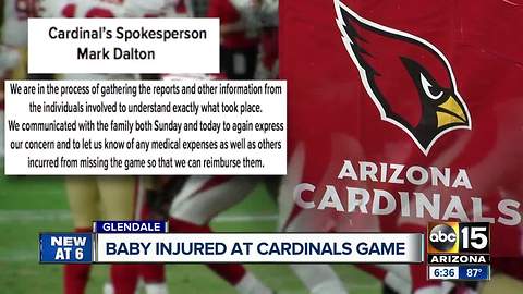 Baby injured at Cardinals game, family wants team to cover trip