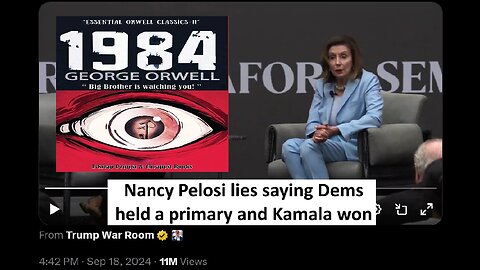 Nancy Pelosi lies about dem primary claims Kamala won, no one voted for her