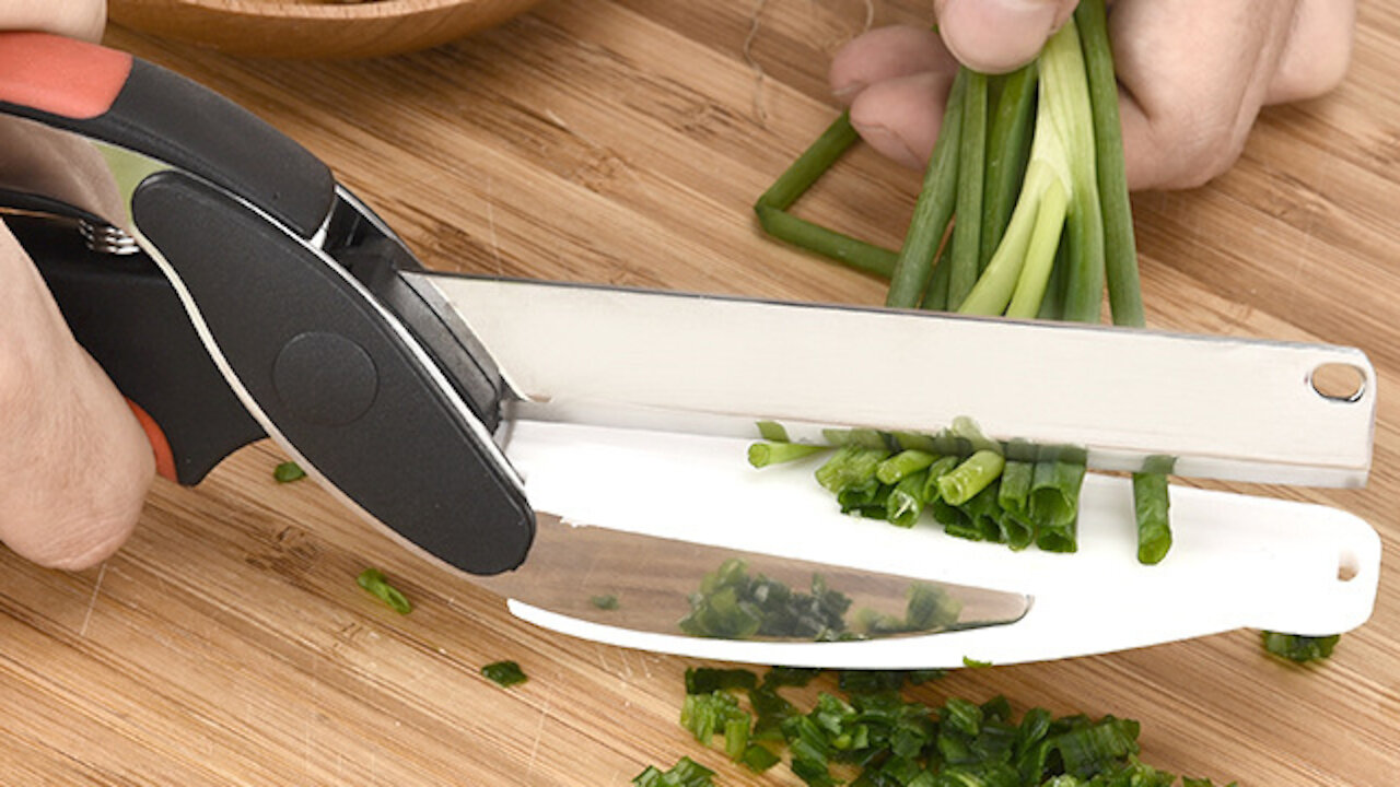 Multi-Function Smart Kitchen Clever Cutter Scissor 2 in 1