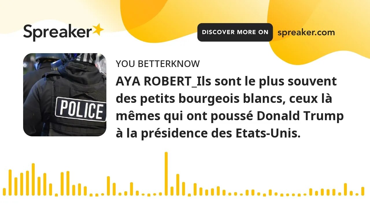 AYA ROBERT_Ils sont le plus souvent des petits bourgeois blancs, ceux là mêmes qui ont poussé Donald