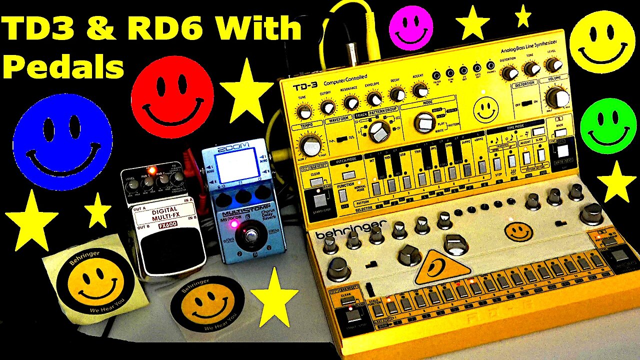 Acid On The Rocks - TD3 Behringer TD-3 - RD6 Drum Machine RD-6 - MS-70CDR - FX600