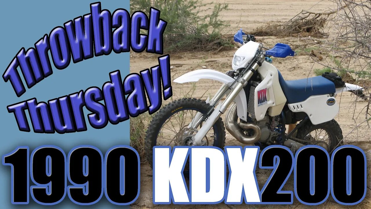 Throwback Thursday: My 1990 White/Blue KDX200