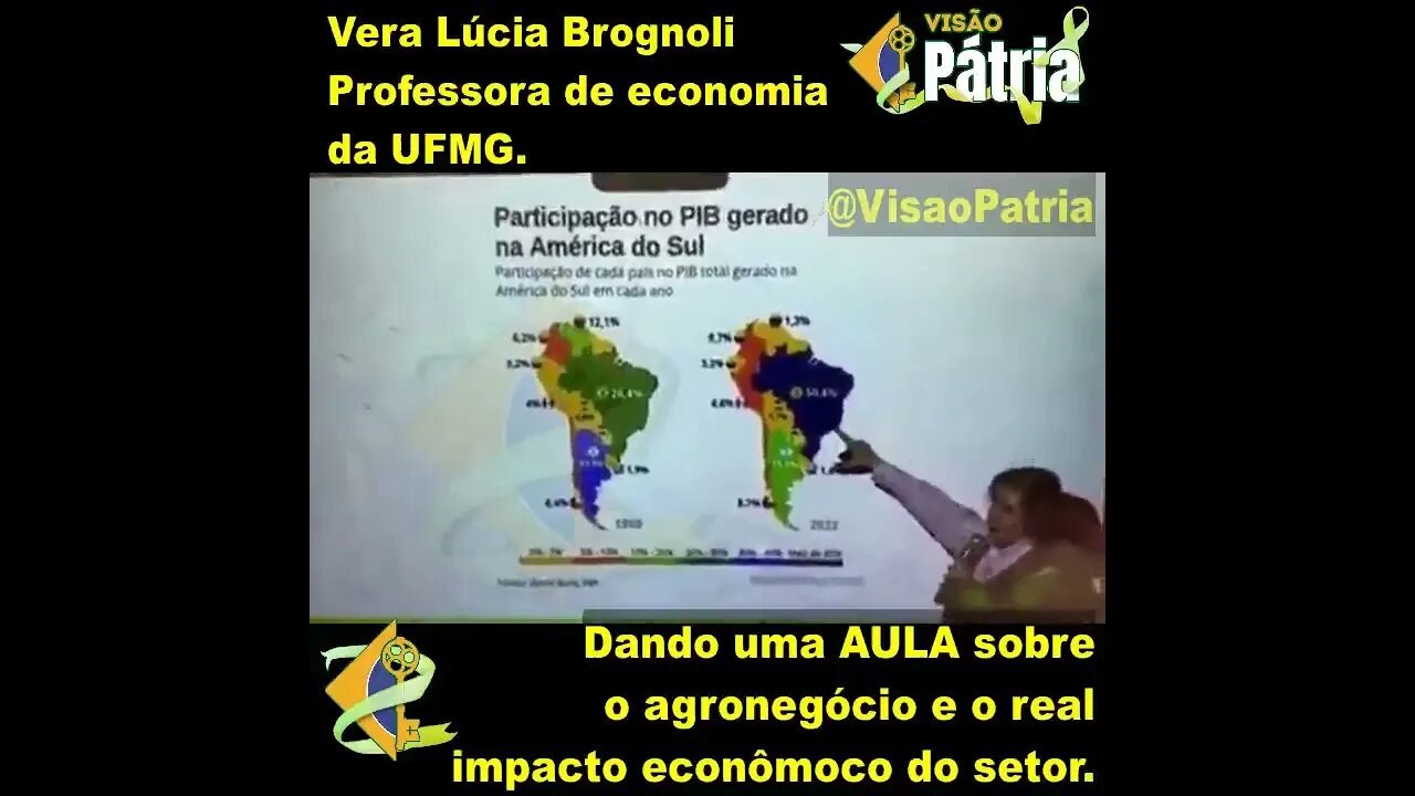 Vera Lúcia Brognoli, Professora de economia da UFMG dando AULA sobre AGRONEGÓCIO.