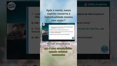 A alma perde a individualidade após a morte ? #espiritismo #falaaíespirita #allankardec #live