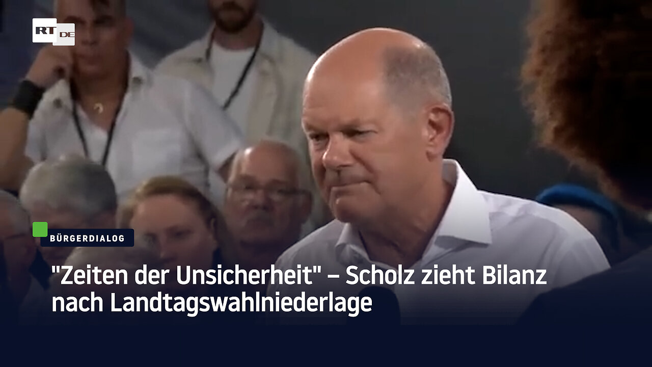 "Zeiten der Unsicherheit" – Scholz zieht Bilanz nach Landtagswahlniederlage