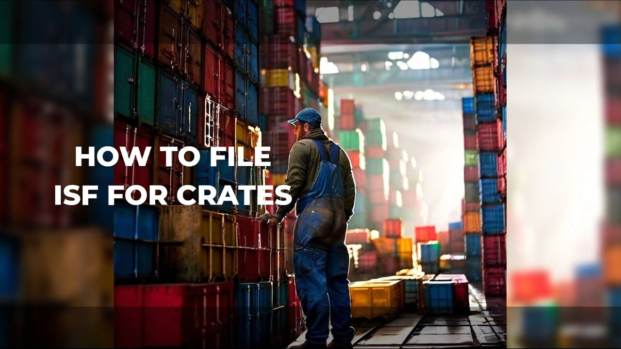 Navigating the Customs Maze: Filing an ISF for Crates Made Easy!