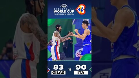 #jordanclarkson and #gilaspilipinas bows down to #italy in #fibawc2023 #fiba #fibaworldcup #gilas