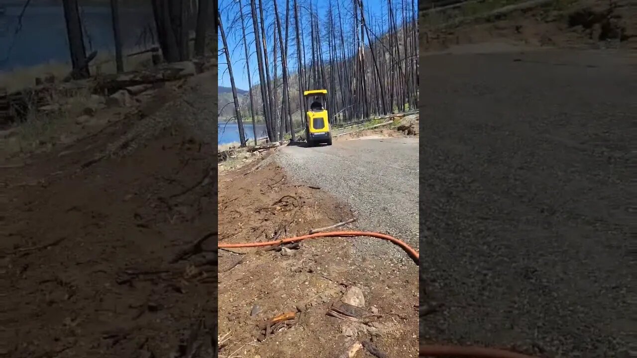 Plowing the new gravel road pt 2 🚜 #gravelroad #plowing