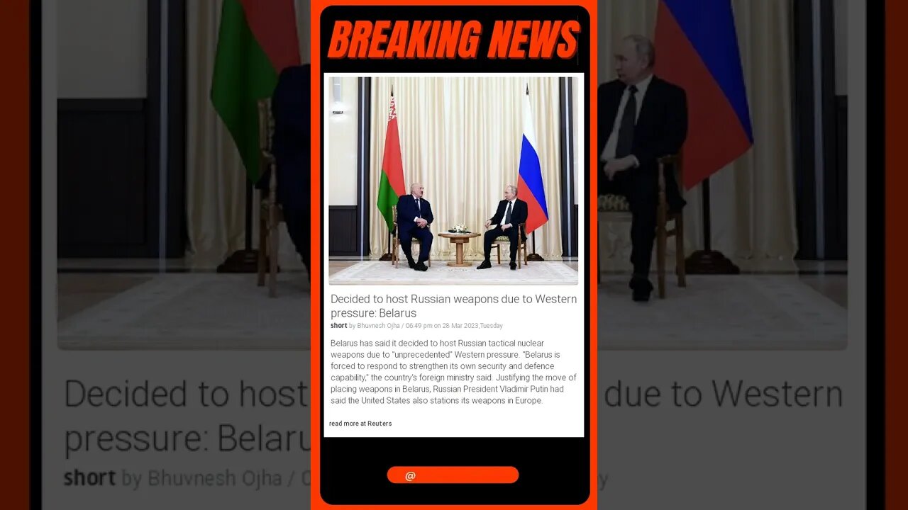 Decided to host Russian weapons due to Western pressure Belarus