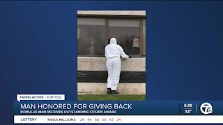 Romulus man honored for giving back