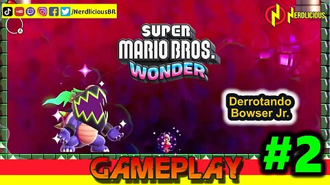 🎮 GAMEPLAY! Derrotando o Primeiro BOSS de SUPER MARIO BROS. WONDER!