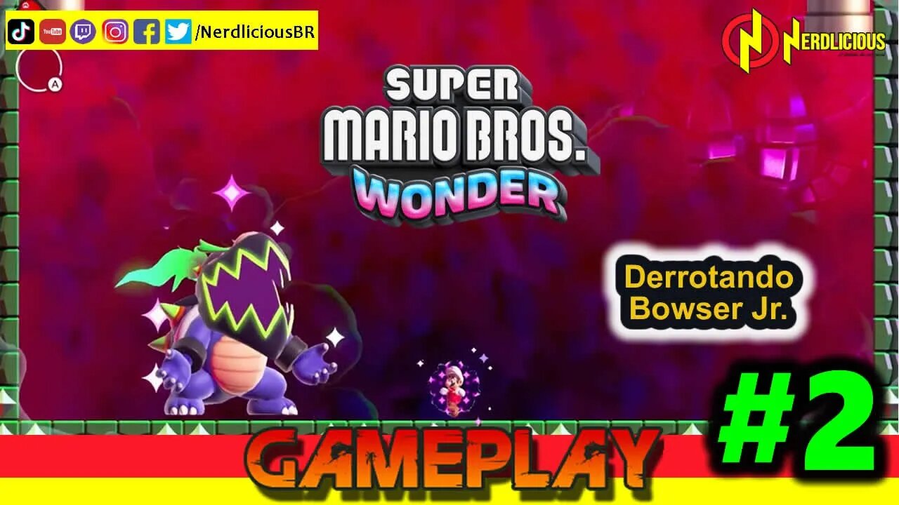 🎮 GAMEPLAY! Derrotando o Primeiro BOSS de SUPER MARIO BROS. WONDER!