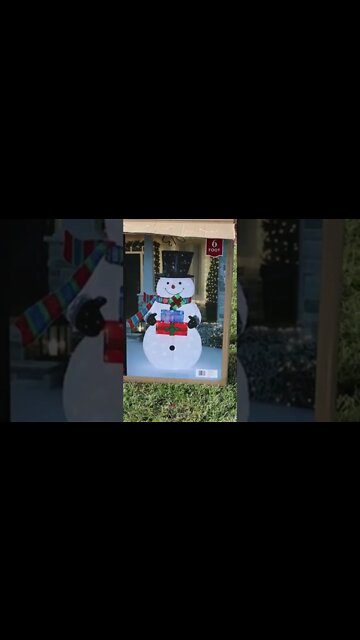 Sam's club snowman Christmas decoration #christmas #samsclub #review #instructions