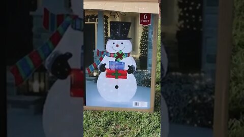 Sam's club snowman Christmas decoration #christmas #samsclub #review #instructions