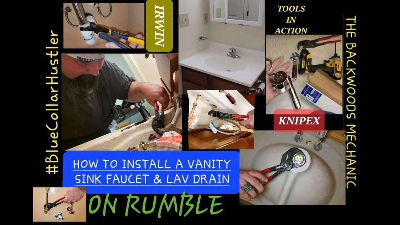 Installing a Delta Vanity Sink Faucet & Lav Drain (HOW TO DIY)