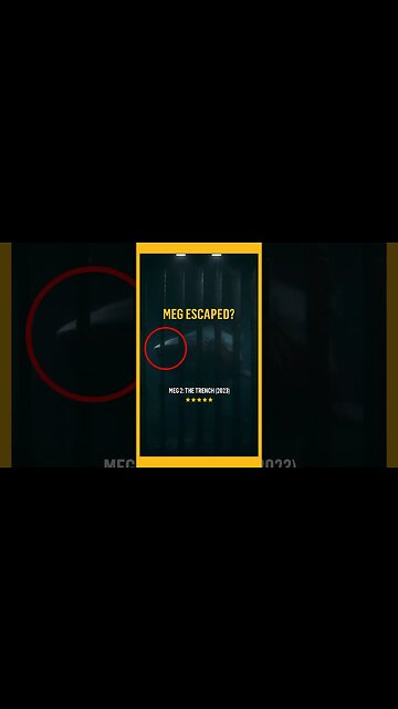 Meg Escaped? Meg 2: The Trench Movie #shorts #meg2 #meg2thetrench Megalodon Shark Scenes | 2023 4K