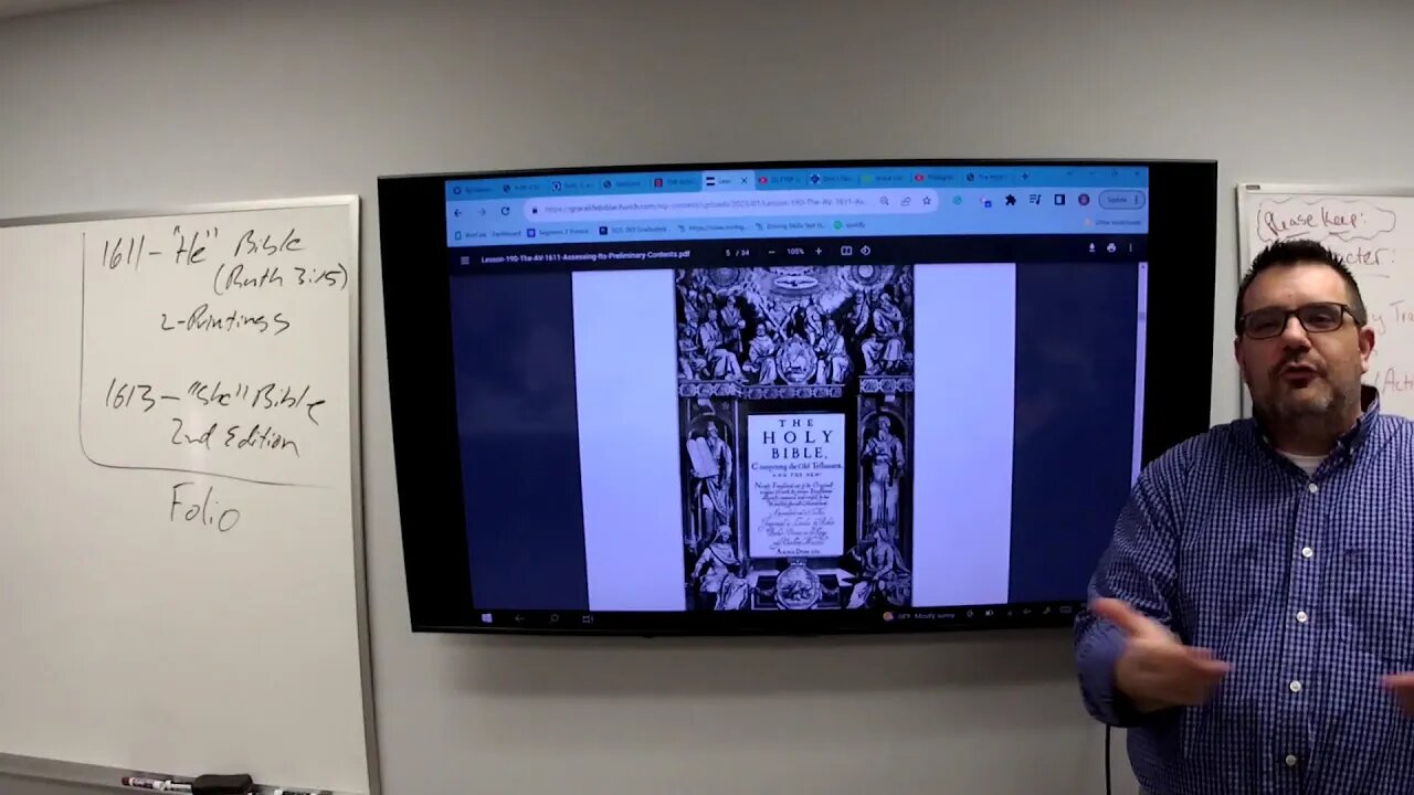Lesson 190 The AV 1611: Assessing It’s Preliminary Contents