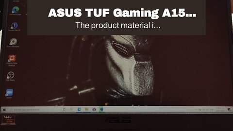 ASUS TUF Gaming A15 Gaming Laptop, 15.6” 144Hz Full HD IPS-Type Display, AMD Ryzen 5 4600H, GeF...