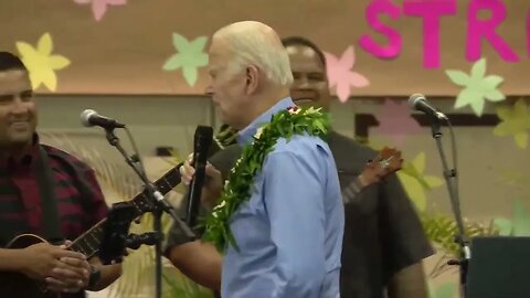 Joe Biden Shamelessly Tells Maui Wildfire Victims Made Up Story About Losing His Home To A Fire