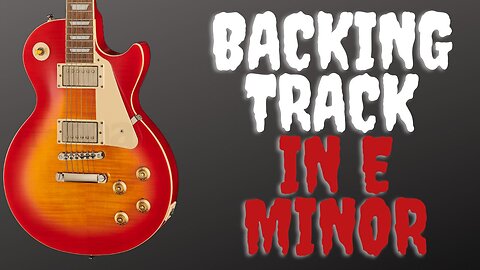 Chill Pop Rock Backing Track in E Minor (65 BPM) | Guitar Backing Track