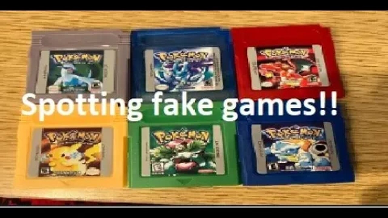 Examples of how to spot fake, video games.