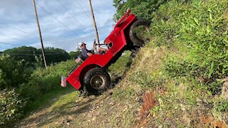 Vintage 1949 Willys CJ3A offroad