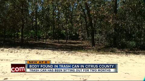 Remains of missing man found in trash can