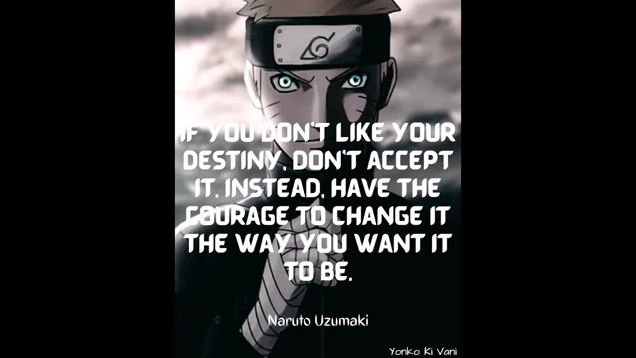 Naruto Uzumaki Once Said #shorts
