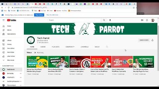 Tech Parrot YouTube Channel For Sale