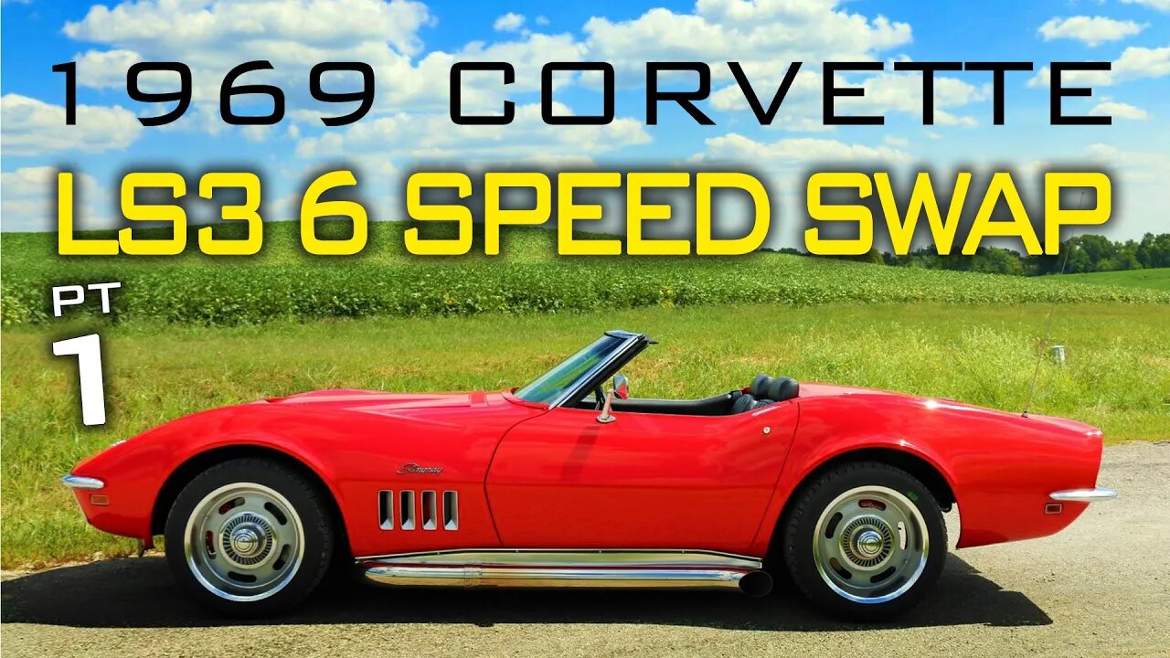 Chevrolet C3 Corvette LS Swap 6 Speed Manual Transmission Swap at V8 Speed and Resto Shop Part 1