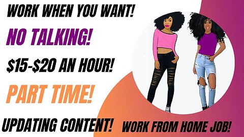 Work When You Want Non Phone Work From Home Job Part Time Online Updating Content $15 - $20 An Hour