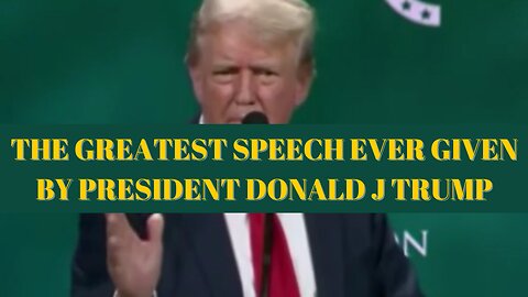 The Greatest Speech Ever Given by Donald Trump | To Big To Rig!