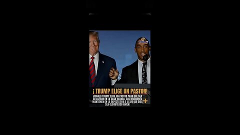 TRUMP CHOOSES A PASTOR! DONALD TRUMP CHOOSES A PASTOR TO BE HIS ADVISOR IN THE WHITE CHIEF, HIS