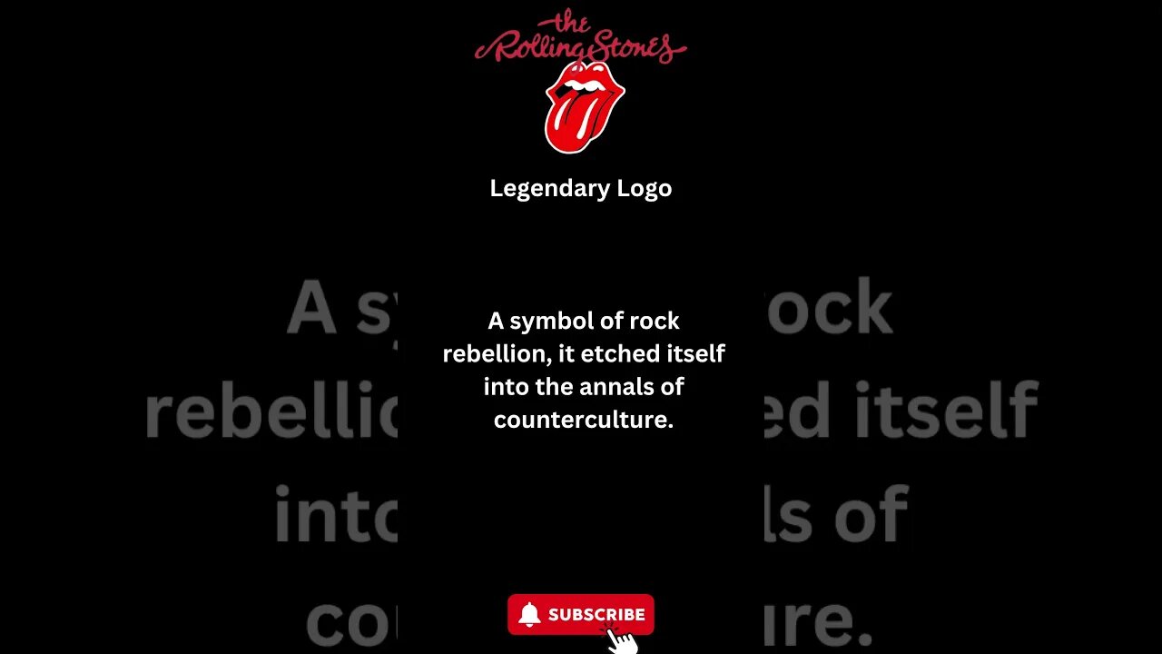 The rolling Stones Legendary Logo #shorts #rollingstones #rocknroll